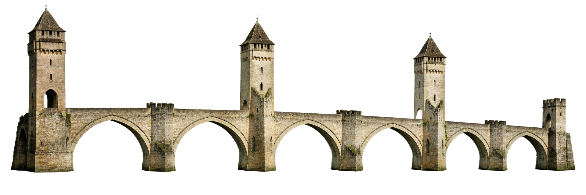Pont Valentré seen from the side
